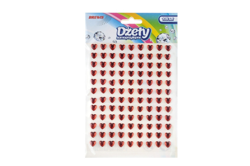 Dżety serduszka DS54 czerwone Brewis